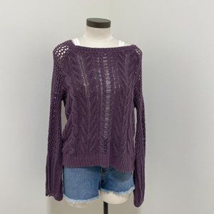 Crochet Purple Sweater
